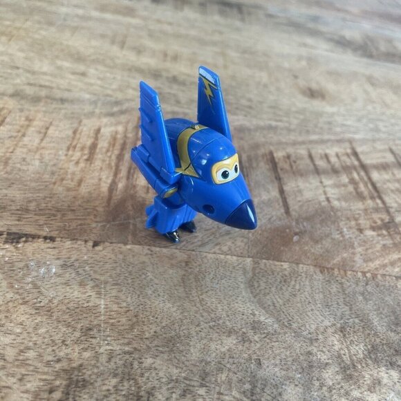 Super Wings Transform-A-Bots Airplane Action Mini Figure Jerome 2.5” Blue - Picture 6 of 8